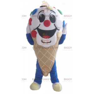 BIGGYMONKEY™ Giant Ice Cream Cone Mascot Costume with Smarties