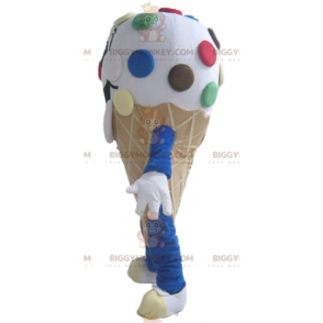 BIGGYMONKEY™ Giant Ice Cream Cone Mascot Costume with Smarties