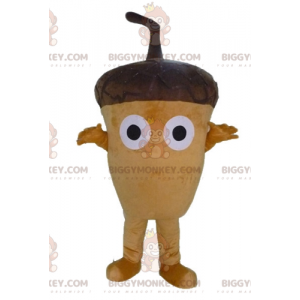 Costume da mascotte BIGGYMONKEY™ ghianda gigante marrone molto