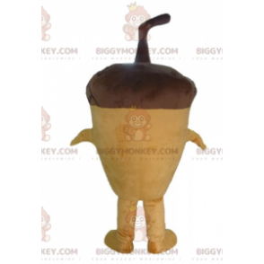 Costume de mascotte BIGGYMONKEY™ de gland géant marron très