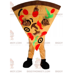 Costume da mascotte BIGGYMONKEY™ con fetta di pizza gigante