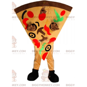 Disfraz de mascota BIGGYMONKEY™ de rebanada de pizza gigante