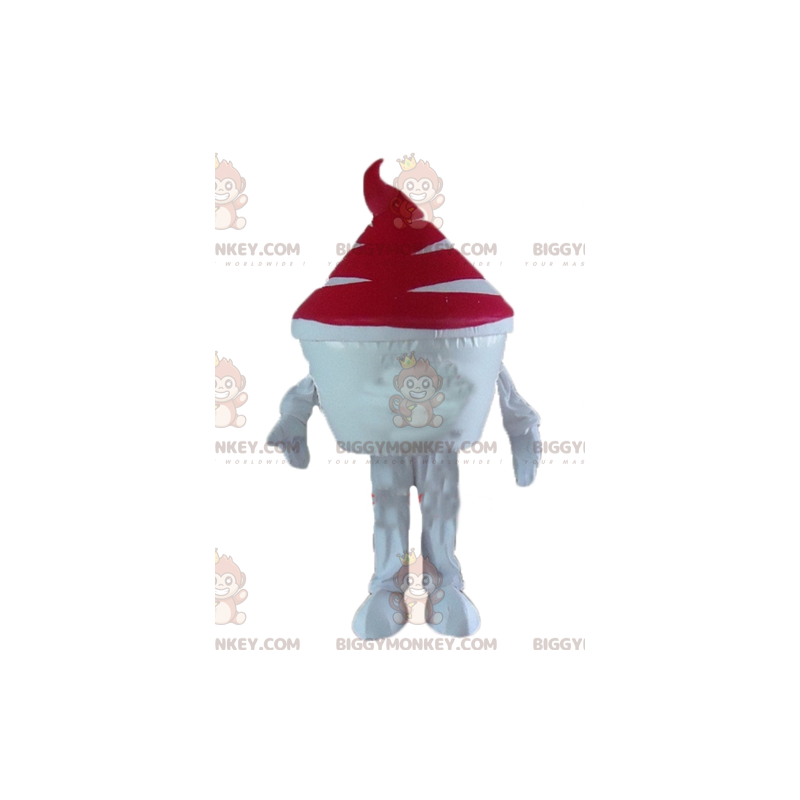 Costume de mascotte BIGGYMONKEY™ de pot de glace de crème