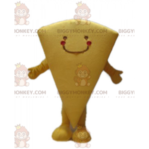 Fato de mascote BIGGYMONKEY™ Fatia de Bolo Amarelo Gigante –