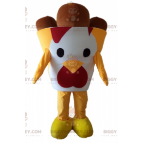 Disfraz de mascota BIGGYMONKEY™ con cono de helado de caramelo