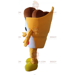 Kostým maskota BIGGYMONKEY™ s čokoládovou zmrzlinou –