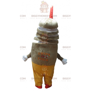 Traje de mascote de bebida de frutas BIGGYMONKEY™ - Chips Stick