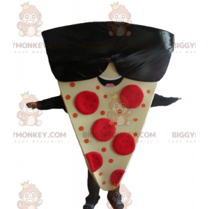 Costume da mascotte BigGYMONKEY™ con fetta di pizza gigante con