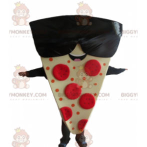 Riesiges Pizzastück BIGGYMONKEY™ Maskottchenkostüm mit