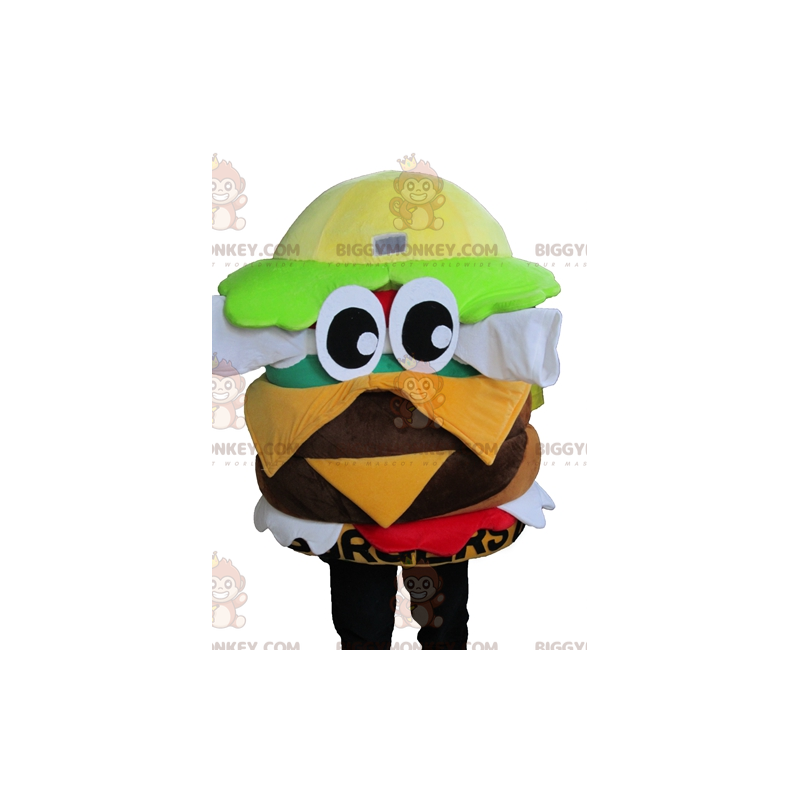 BIGGYMONKEY™ Costume da mascotte Hamburger gigante molto