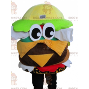 BIGGYMONKEY™ Costume da mascotte Hamburger gigante molto