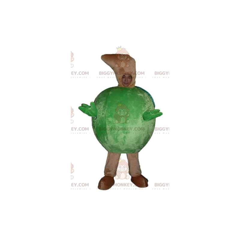 Costume mascotte BIGGYMONKEY™ Mela verde gigante a tutto tondo