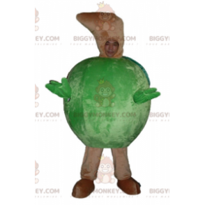 Costume de mascotte BIGGYMONKEY™ de pomme verte géante toute