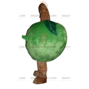 Costume de mascotte BIGGYMONKEY™ de pomme verte géante toute