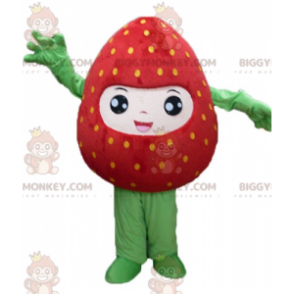 Hymyilevä jättiläinen punainen ja vihreä mansikka BIGGYMONKEY™