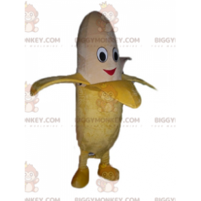 BIGGYMONKEY™ Riesiges Bananen-Maskottchen-Kostüm in Gelb und