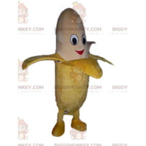 Costume de mascotte BIGGYMONKEY™ de banane géante jaune et