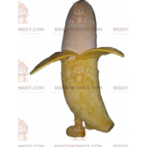 BIGGYMONKEY™ Riesiges Bananen-Maskottchen-Kostüm in Gelb und