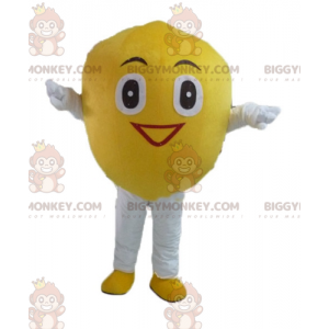 Kæmpe smilende citron BIGGYMONKEY™ maskotkostume -