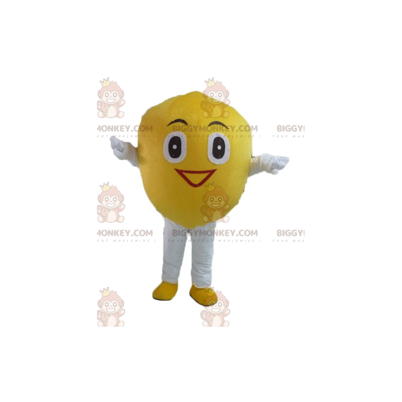 Costume de mascotte BIGGYMONKEY™ de citron jaune géant et