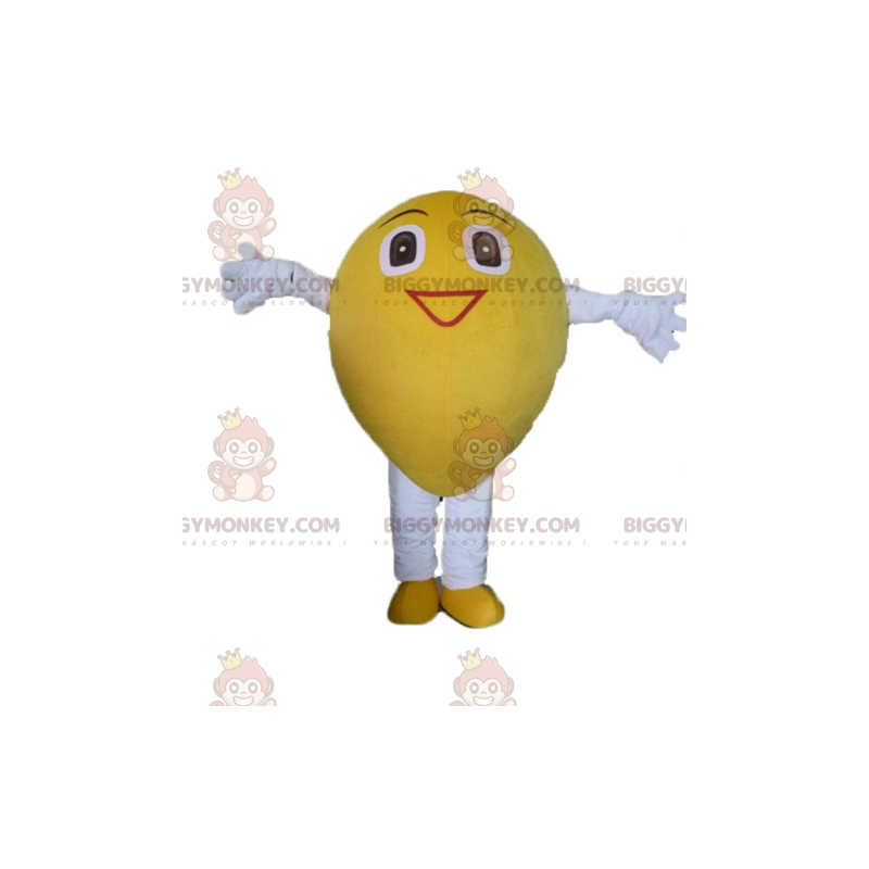 Costume da mascotte gigante sorridente di limone BIGGYMONKEY™ -