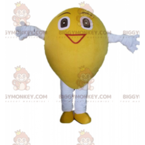 Traje de mascote BIGGYMONKEY™ de limão gigante sorridente –