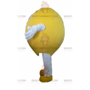 Riesige lächelnde Zitrone BIGGYMONKEY™ Maskottchen-Kostüm -