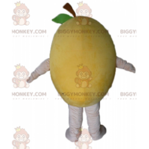 Costume de mascotte BIGGYMONKEY™ de citron jaune de poire