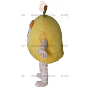 Disfraz de mascota de BIGGYMONKEY™ amarillo limón pera gigante