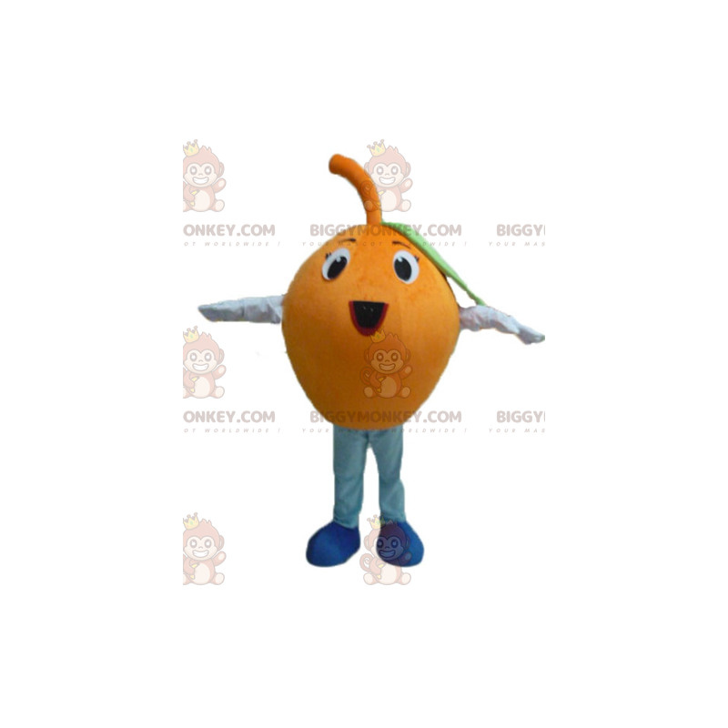 Funny Round Giant Orange BIGGYMONKEY™ Mascot Costume -