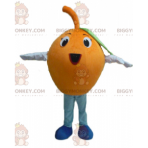 Rolig rund jätteorange BIGGYMONKEY™ maskotdräkt - BiggyMonkey