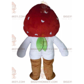 Disfraz de mascota BIGGYMONKEY™ de fresa de aspecto salvaje y