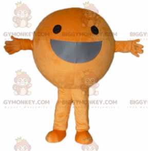 Disfraz de mascota BIGGYMONKEY™ naranja gigante, redondo y