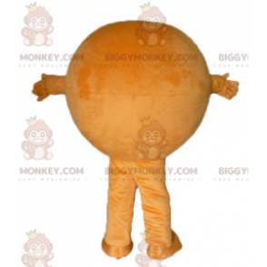 Disfraz de mascota BIGGYMONKEY™ naranja gigante, redondo y