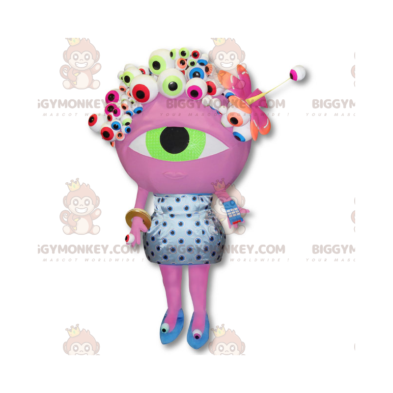 Costume da mascotte aliena numerica BIGGYMONKEY™ - Costume da