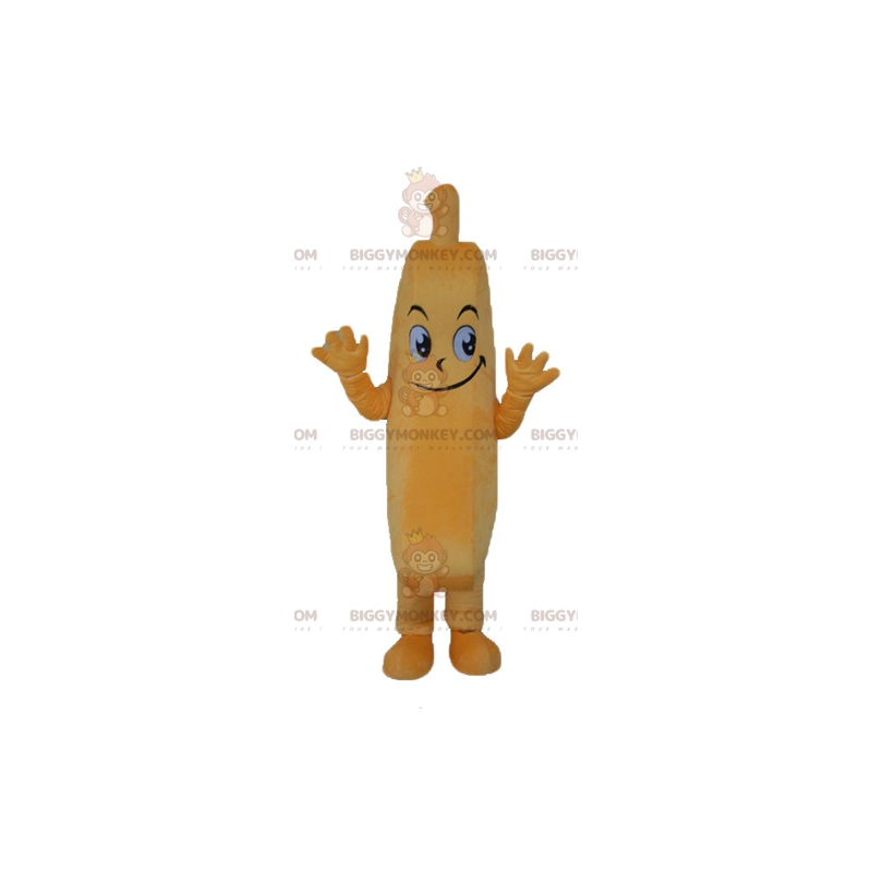 Costume de mascotte BIGGYMONKEY™ de banane géante orange à