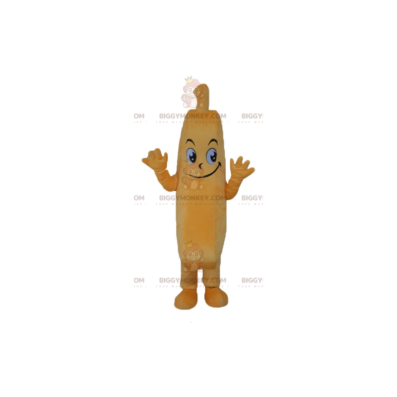 Disfraz de mascota BIGGYMONKEY™ de banana gigante naranja de