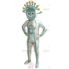 Costume de mascotte BIGGYMONKEY™ de bonhomme en combinaison