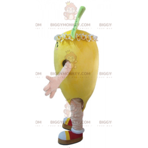 Costume de mascotte BIGGYMONKEY™ de citron jaune avec des