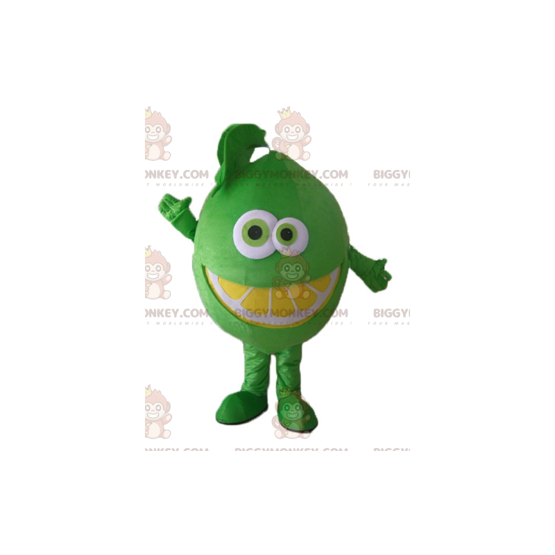 Costume de mascotte BIGGYMONKEY™ de citron vert très drôle et