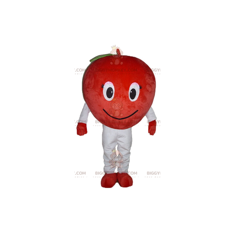 Smiling Giant Red Apple BIGGYMONKEY™ Mascot Costume –