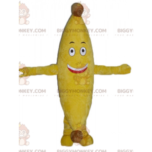 Jätte leende gul banan BIGGYMONKEY™ maskotdräkt - BiggyMonkey