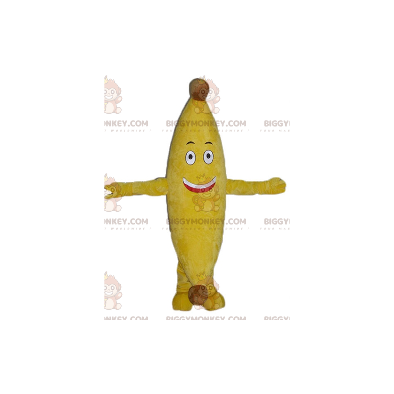 Costume de mascotte BIGGYMONKEY™ de banane jaune géante et