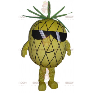 Disfraz de mascota BIGGYMONKEY™ de piña amarilla y verde con