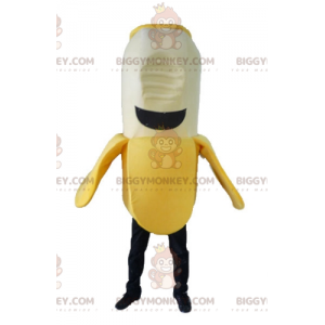 BIGGYMONKEY™ Maskottchen-Kostüm mit gelber, weißer und
