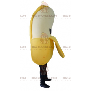 Geel wit en zwarte banaan BIGGYMONKEY™ mascottekostuum -