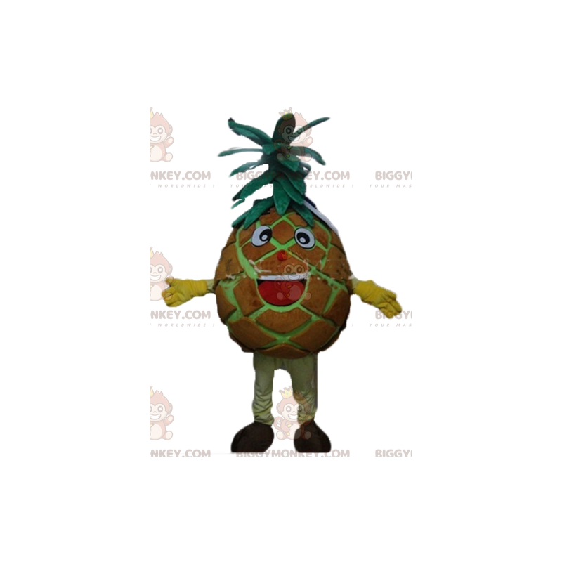 BIGGYMONKEY™ Maskottchenkostüm aus riesiger brauner und grüner