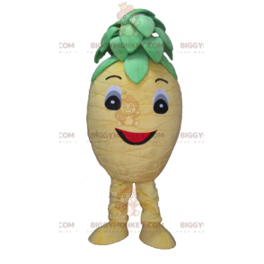 Simpatico costume da mascotte BIGGYMONKEY™ con ananas giallo e