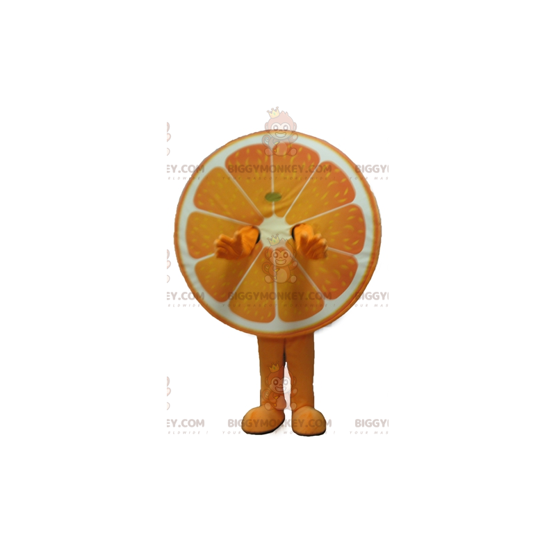 Orange Man Sputies BIGGYMONKEY™ Mascot Costume. Sizes L (175-180CM)