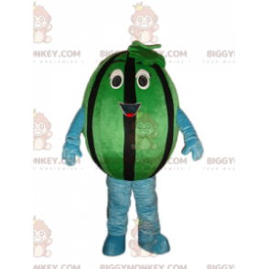 Kæmpe grøn og sort vandmelon BIGGYMONKEY™ maskotkostume -
